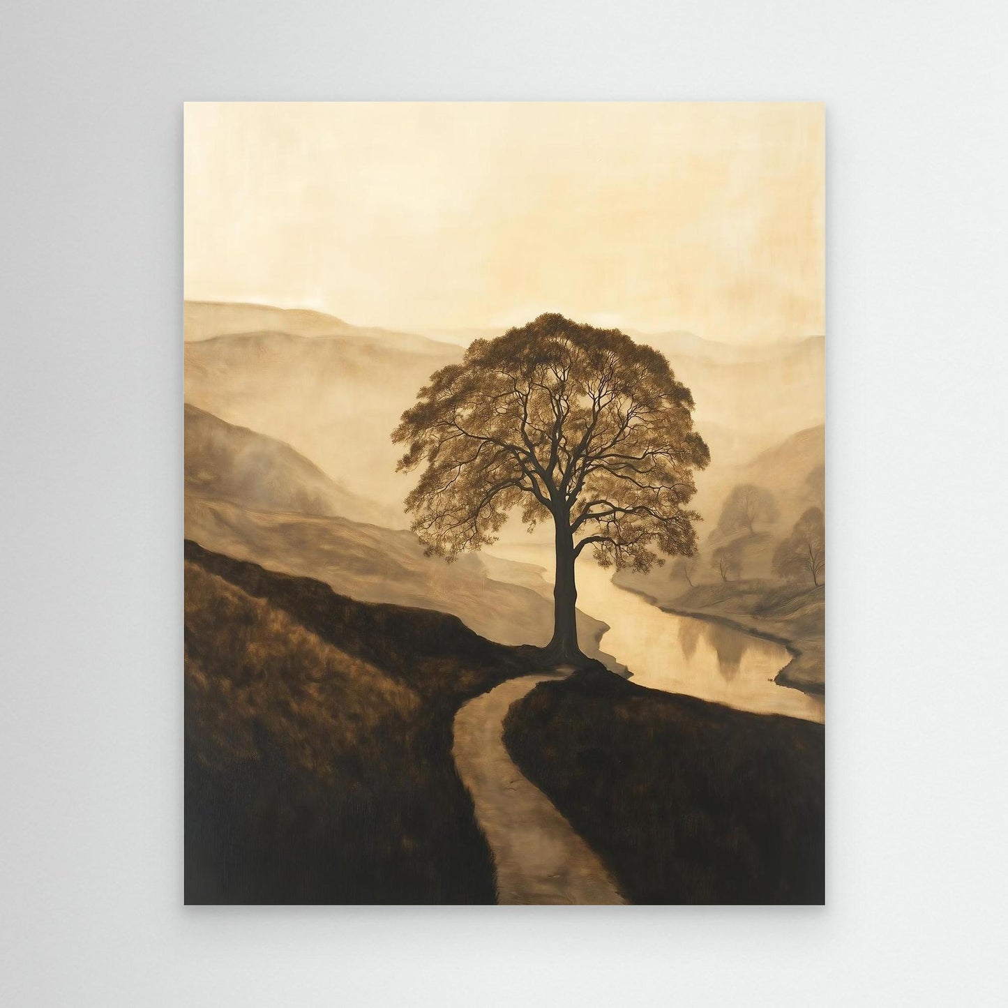 Serene Tree Landscape Art