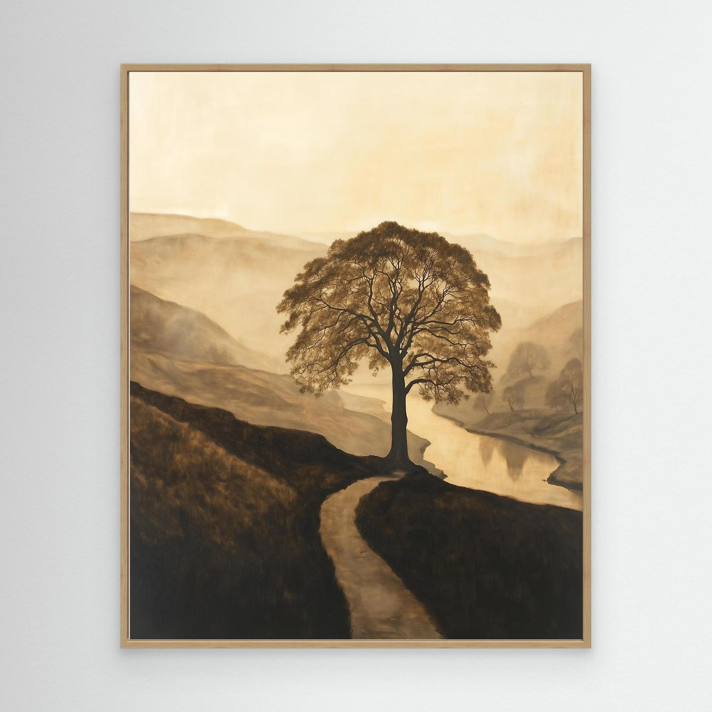 Serene Tree Landscape Art