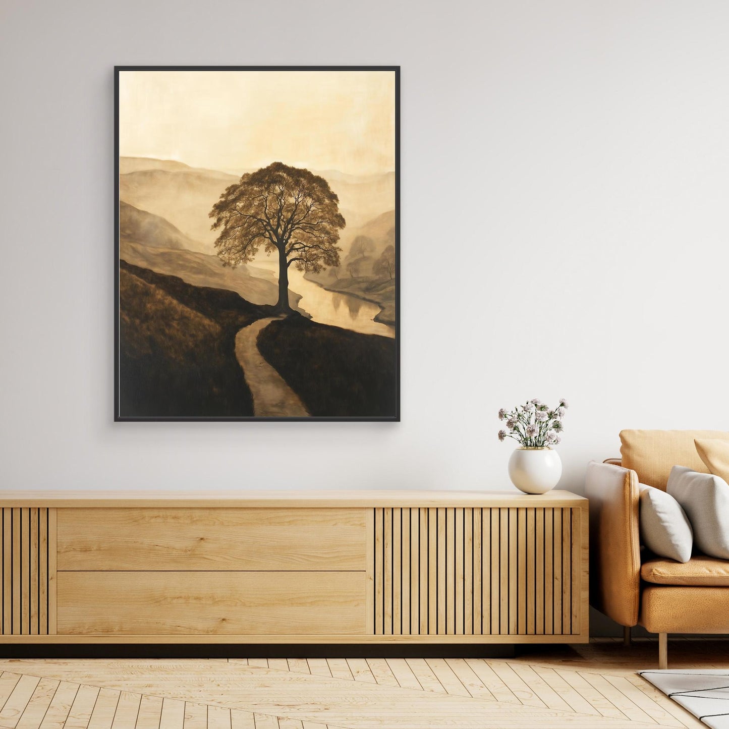 Serene Tree Landscape Art